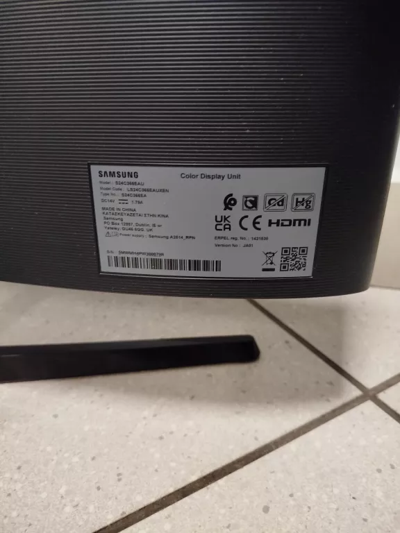 MONITOR SAMSUNG S24C366EAU