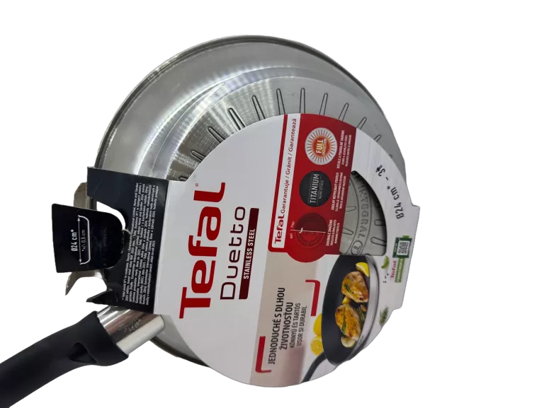 TEFAL PATELNIA DUETTO ZE STALI SZLACHETNEJ, 24 CM