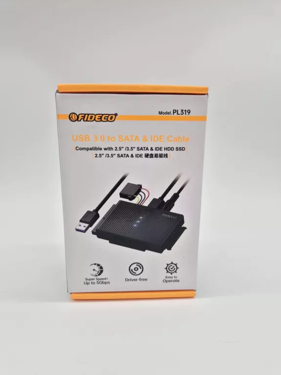 ADAPTER MOSTEK DO DYSKU USB 3.1 SATA III IDE FIDECO PL319