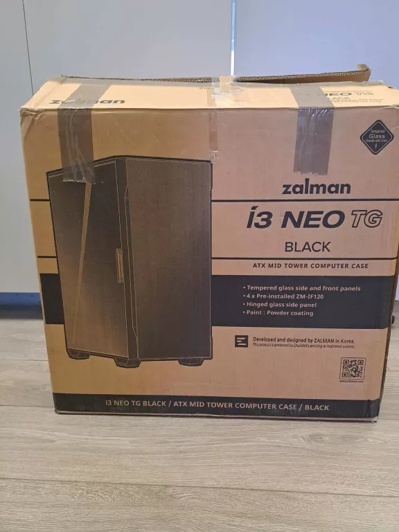KOMPUTER STACJONARNY ZALMAN I3 NEO TG BLACK KOMPLET