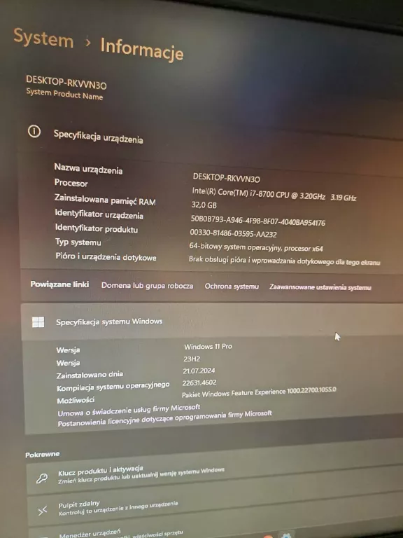 KOMPUTER STACJONARNY ZALMAN I3 NEO TG BLACK KOMPLET