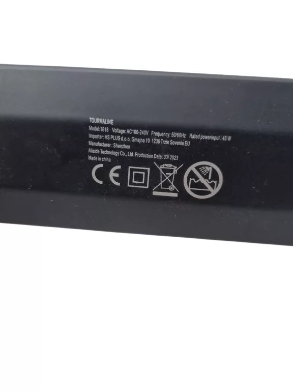 PROSTOWNICA DO WŁOSÓW TOURMALINE 1818  / AC100-240V / 45W