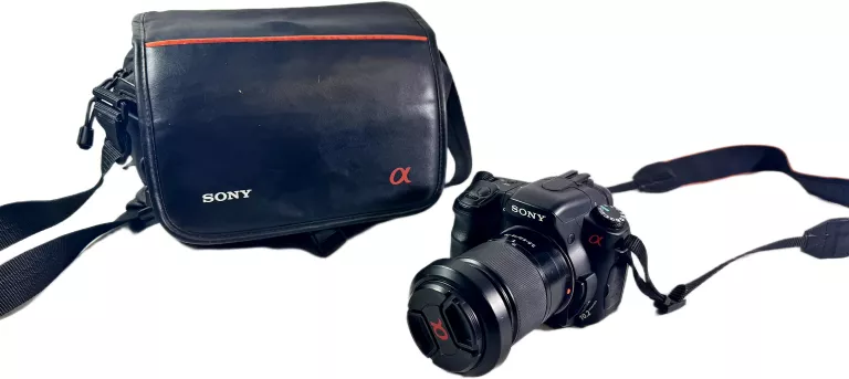 LUSTRZANKA CYFROWA APARAT SONY ALPHA 200 DSLR-A200 + SONY 18-70 + ETUI
