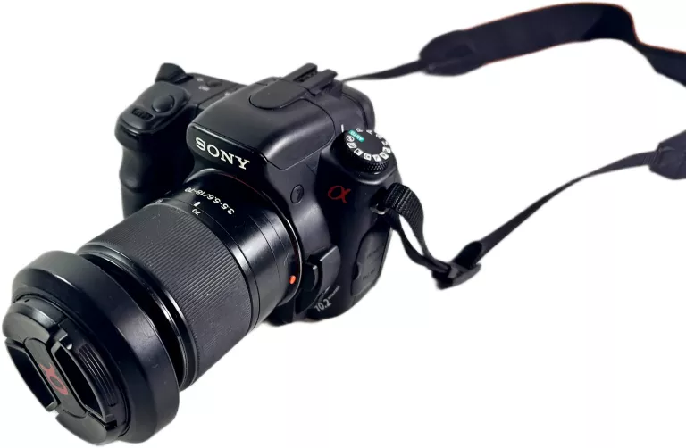 LUSTRZANKA CYFROWA APARAT SONY ALPHA 200 DSLR-A200 + SONY 18-70 + ETUI