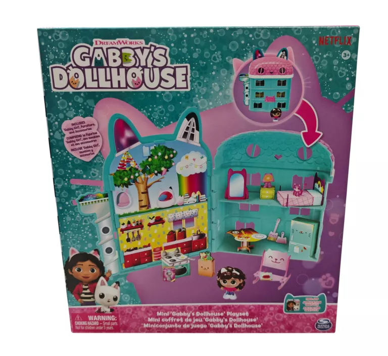 ZESTAW FIGUREK KOCI DOMEK GABI MINI DOMEK GABI PRZENOŚNY MINI DOMEK