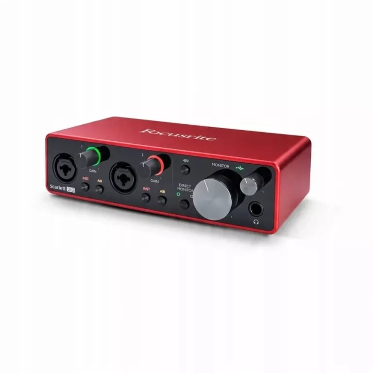 INTERFEJS FOCUSRITE SCARLETT 2I2 3GEN CZERWONY
