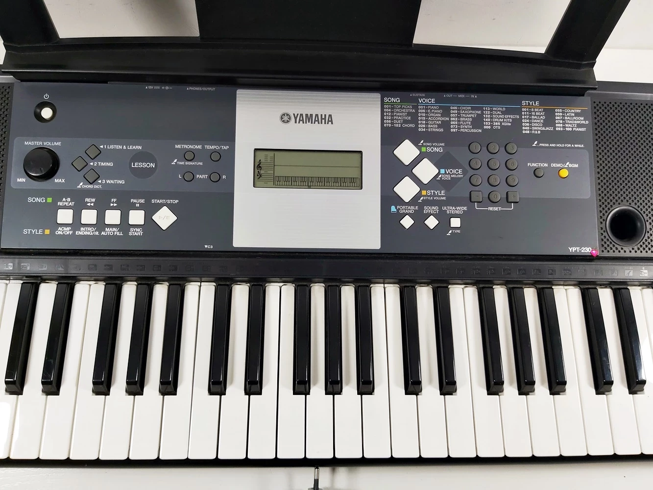 keyboard-yamaha-ypt-230-zasilacz-stan-11323-2