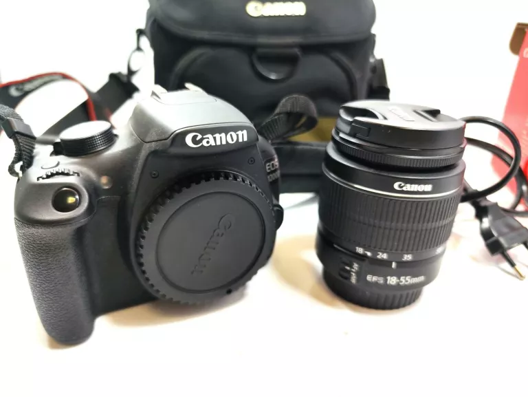 APARAT CANON EOS 1200D + OBIEKTYW EF-S 18-55 III +ŁAD KARTA PUD ETUI
