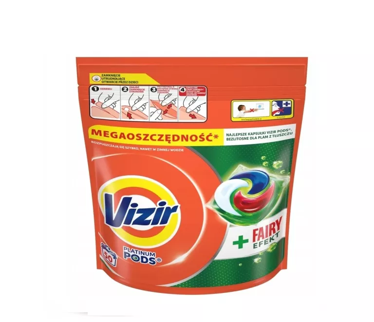 ++ VIZIR PLATINUM PODS KAPSUŁKI DO PRANIA + FAIRY EFFECT 50 SZT.