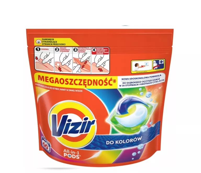 VIZIR KAPSUŁKI DO KOLORÓW 60SZT