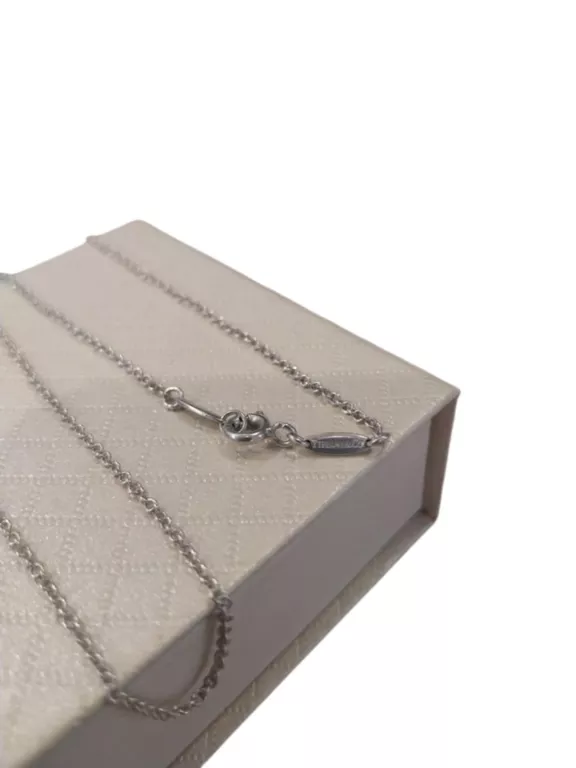 ŁAŃCUSZEK SREBRNY PIĘKNY SPLOT TIFFANY & CO. P,925