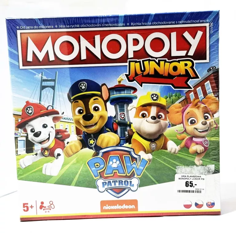 GRA PLANSZOWA MONOPOLY JUNIOR PSI PATROL