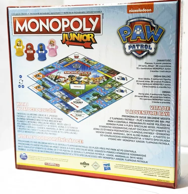 GRA PLANSZOWA MONOPOLY JUNIOR PSI PATROL