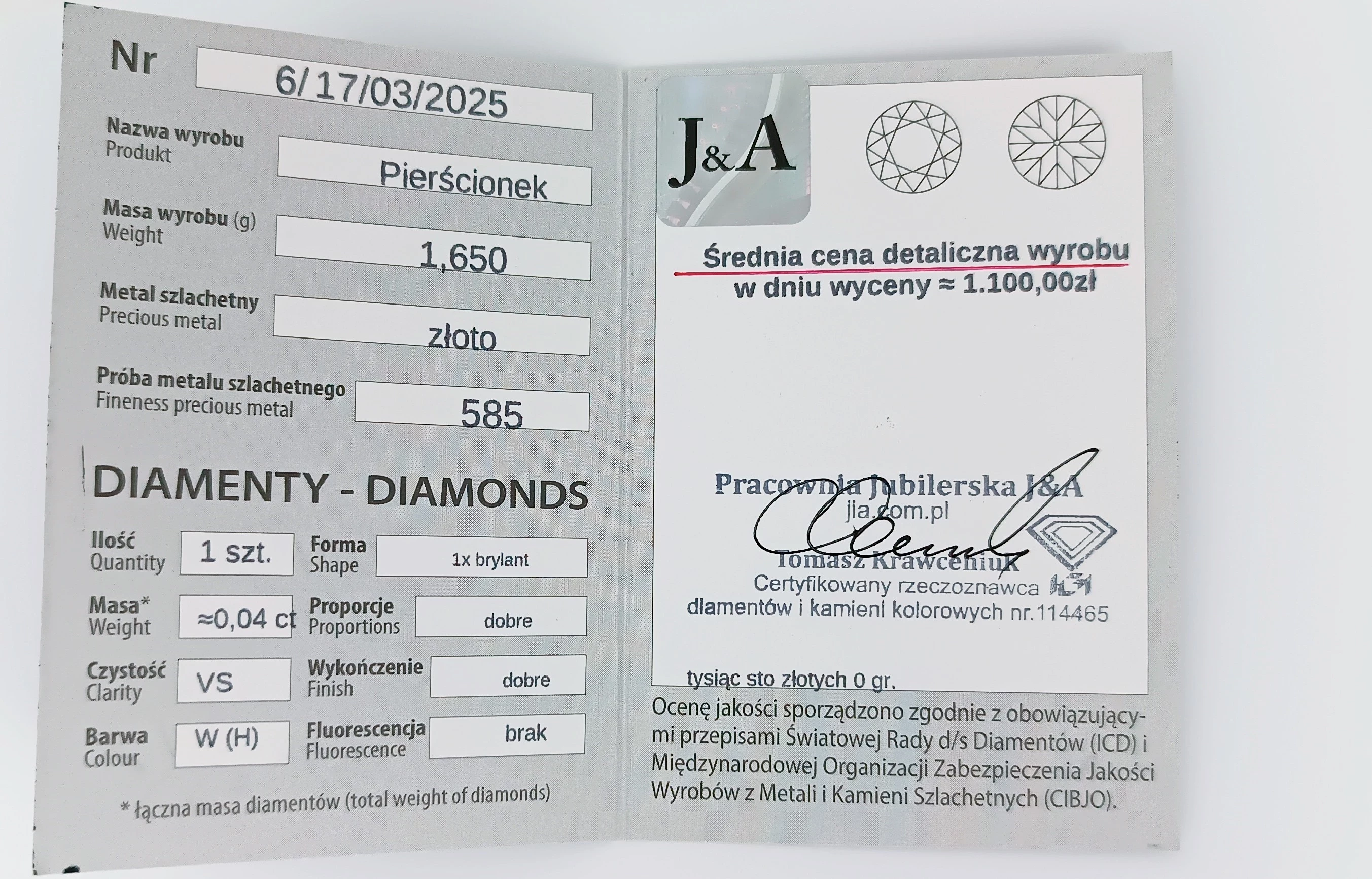 zloty-pierscionek-z-brylantem-r-16-certyfikat-rozmiarsrednica-wew-mm-372-16