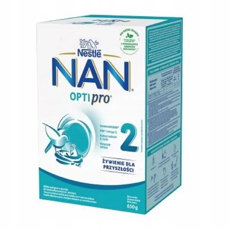 NESTLE NAN OPTIPRO 2 MLEKO NASTĘPNE PO 6 M-CU 650 G