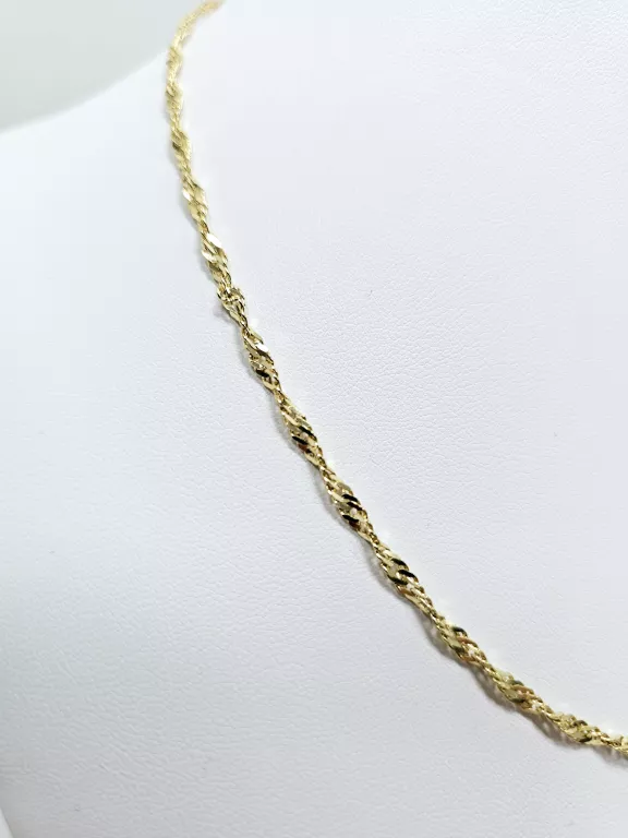 ZŁOTY ŁAŃCUSZEK SINGAPUR 585 6,18G DŁ:44CM