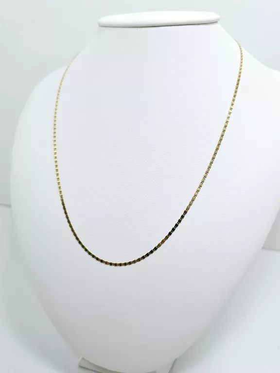 ZŁOTY ŁAŃCUSZEK SLIMAK 585 3,46G DŁ:50CM