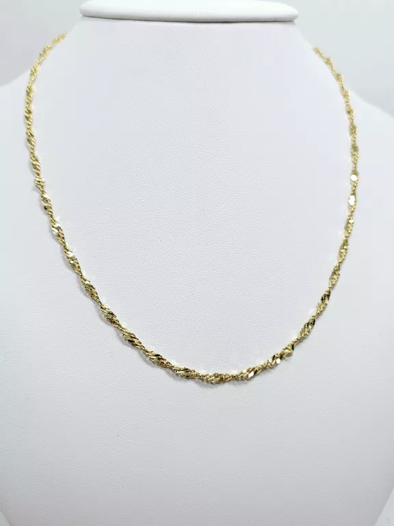 ZŁOTY ŁAŃCUSZEK SINGAPUR 585 6,18G DŁ:44CM