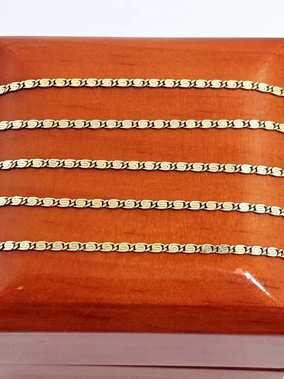 ZŁOTY ŁAŃCUSZEK SLIMAK 585 3,46G DŁ:50CM