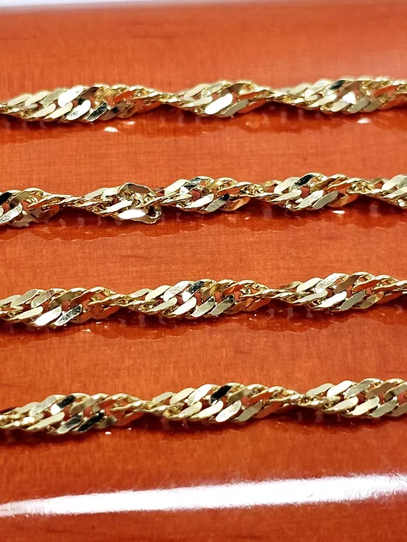 ZŁOTY ŁAŃCUSZEK SINGAPUR 585 6,18G DŁ:44CM