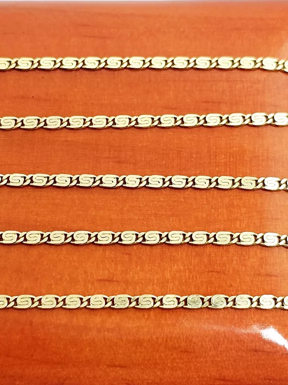 ZŁOTY ŁAŃCUSZEK SLIMAK 585 3,46G DŁ:50CM