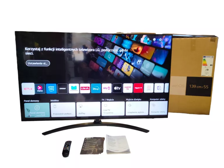 TELEWIZOR LG 55QNED813QA 4K QNED 100HZ 55 CALI