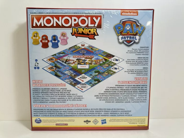 MONOPOLY JUNIOR PAW PATROL 2200162141261 WARTO