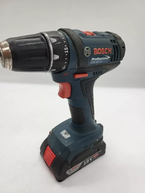 WKRĘTARKA BOSCH GSR 18-2-LI + AKU + ŁAD - OPIS