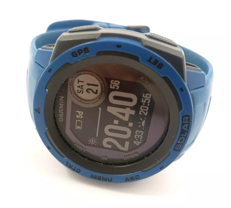 ZEGAREK SPORTOWY GARMIN INSTINCT SOLAR NIEBIESKI KOMPLET