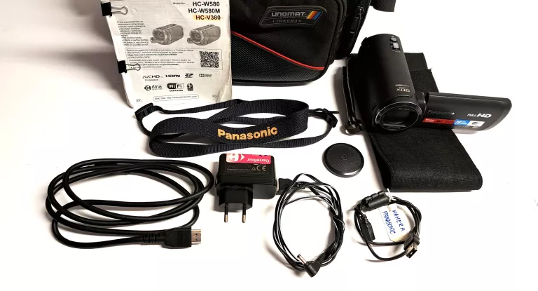 KAMERA PANASONIC HC-V380EG-K + TORBA + OKABLOWANIE