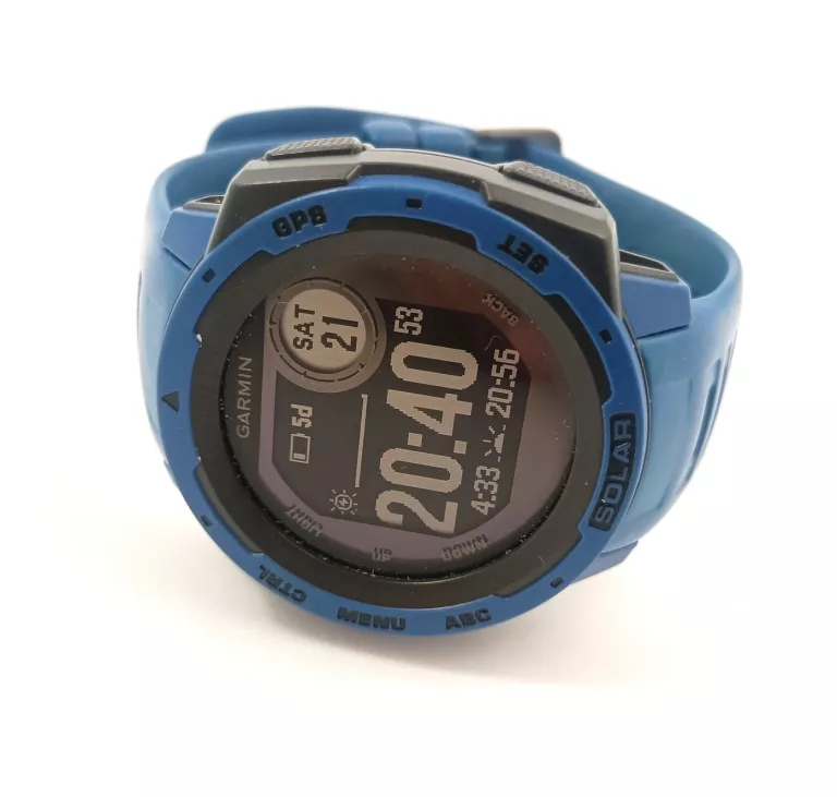 ZEGAREK SPORTOWY GARMIN INSTINCT SOLAR NIEBIESKI KOMPLET