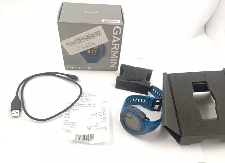 ZEGAREK SPORTOWY GARMIN INSTINCT SOLAR NIEBIESKI KOMPLET