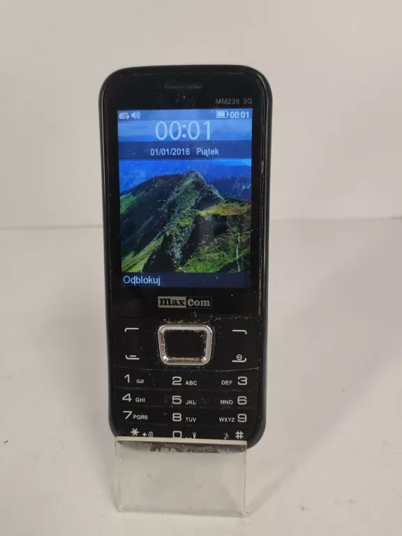 TELEFON KOMÓRKOWY MAXCOM MM238 256 MB / 1 GB 3G CZARNY