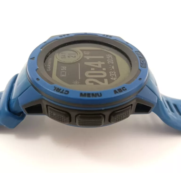 ZEGAREK SPORTOWY GARMIN INSTINCT SOLAR NIEBIESKI KOMPLET