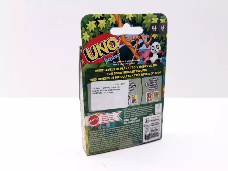 GRA KARTY UNO JUNIOR GRA RODZINNA GKF04