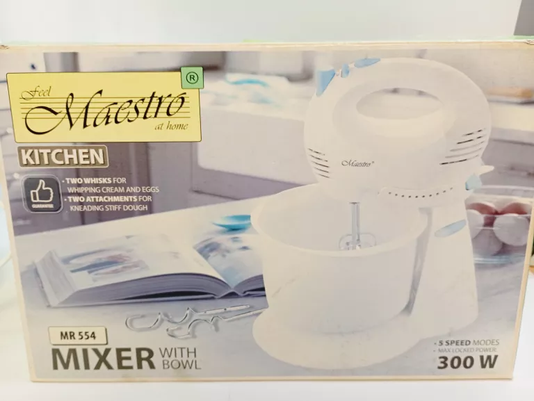 MIKSER RĘCZNY FEEL MAESTRO MR554 300 W BIAŁY