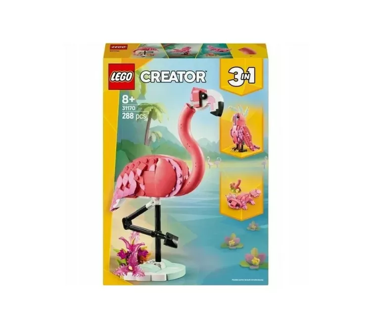 LEGO 31170 CREATOR RÓŻOWY FLAMING 3 W 1 - 31170