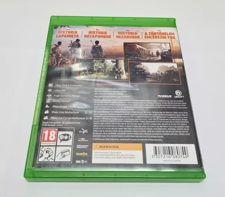 THE DIVISION 2 MICROSOFT XBOX ONE