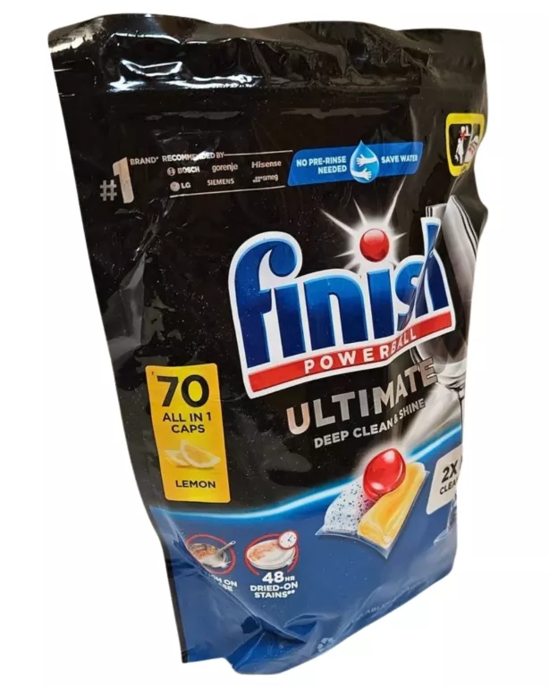KAPSUŁKI DO MYCIA NACZYŃ W ZMYWARCE FINISH ULTIMATE ALL IN ONE 70 SZT
