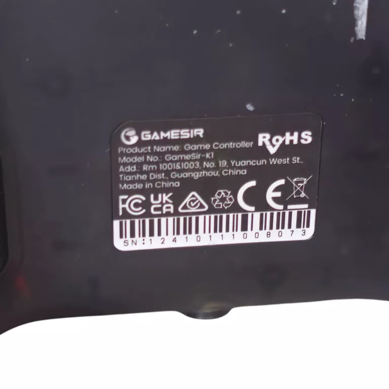 KONTROLER PRZEWODOWY GAMESIR K1 RGB CZARNY + KABEL