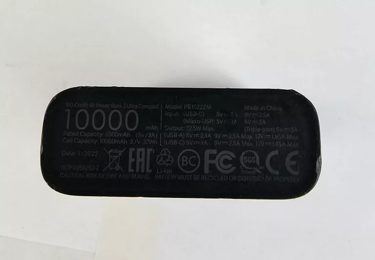 XIAOMI MI POWER BANK 3 ULTRA COMPACT 10000MAH