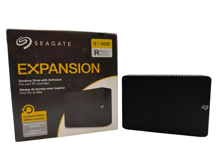 DYSK ZEWNĘTRZNY HDD SEAGATE EXPANSION 6TB SW STKR6000400 - JAK NOWY