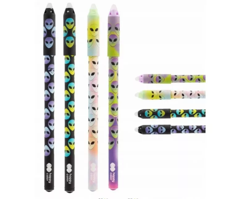 DŁUGOPIS WYMAZYWALNY NIEBIESKI HAPPY COLOR GO ALIEN 12SZT.