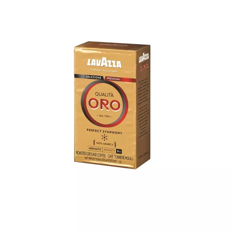 KAWA MIELONA LAVAZZA QUALITA ORO 250G KAWA PALONA100% ZIARNA ARABICA