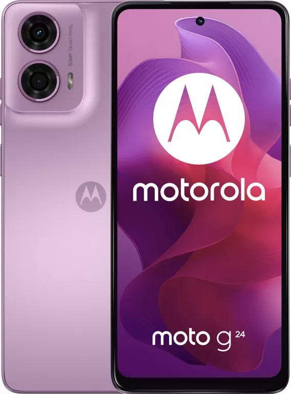 SMARTFON MOTOROLA MOTO G24 8/128GB 6.56" 90HZ LAWENDOWY