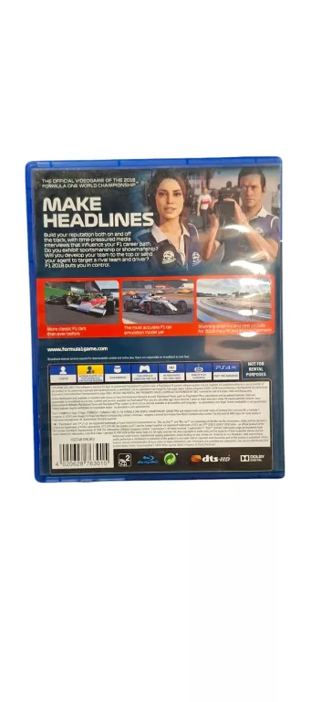 PS4 F1 2018