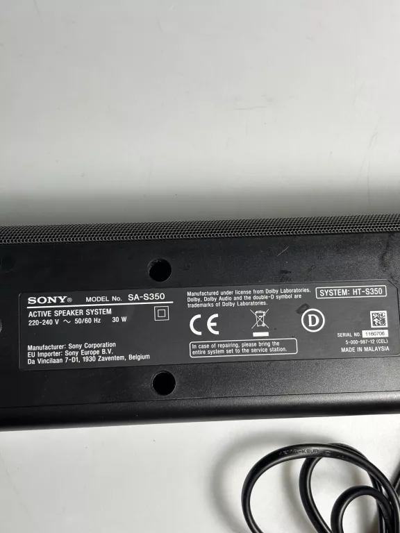 SOUNDBAR SONY S 350