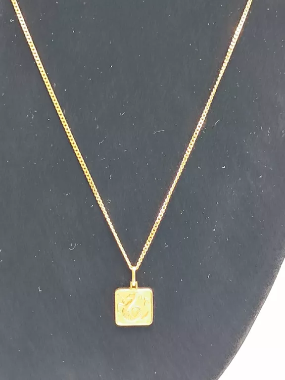 ZŁOTY ŁAŃCUSZEK Z ZAWIESZKĄ 585/6,78G DŁ.44CM