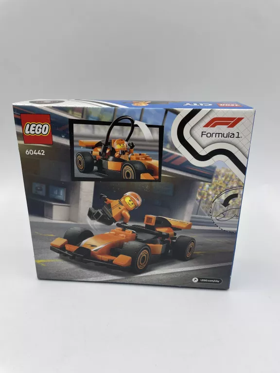 KLOCKI LEGO CITY 60442 F1 CITY DRIVER Z SAMOCHODEM WYŚCIGOWYM MCLAREN