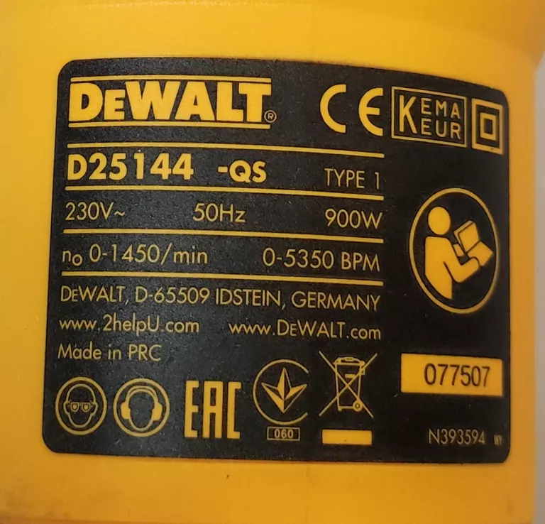 MŁOTOWIERTARKA DEWALT D25144 KOMPLET